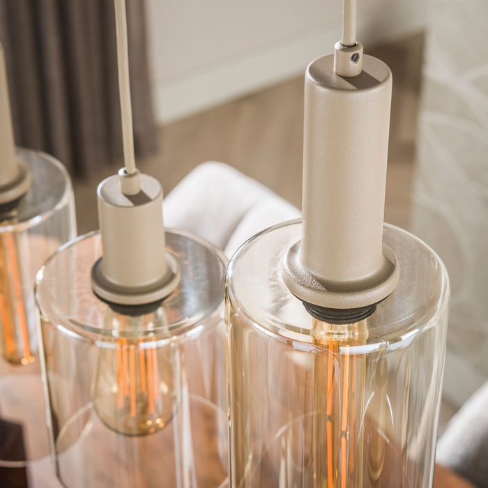 Hanglamp Sepiora 6-lichts | Beige