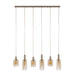 Hanglamp Sepiora 6-lichts | Beige