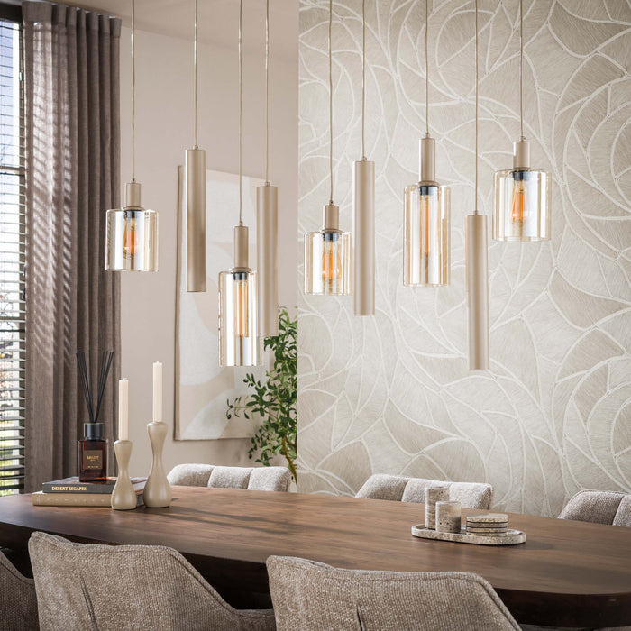 Hanglamp Sepiora 5+4-lichts | Beige
