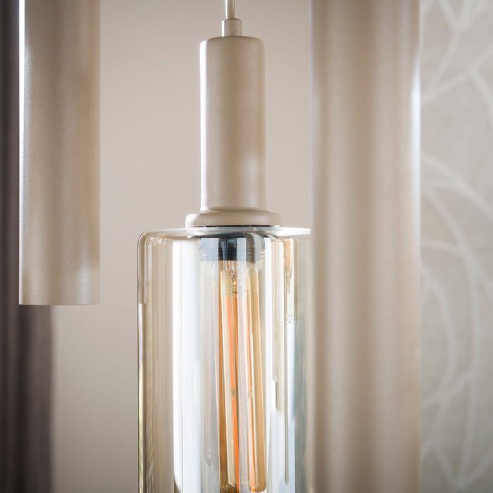 Hanglamp Sepiora 5+4-lichts | Beige