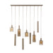 Hanglamp Sepiora 5+4-lichts | Beige