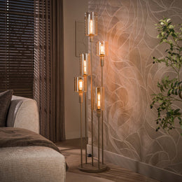 Vloerlamp Sepiora 5L | Beige