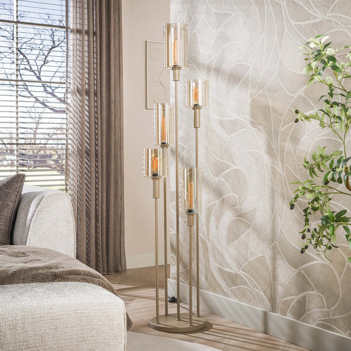 Vloerlamp Sepiora 5L | Beige