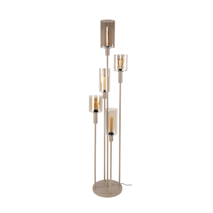 Vloerlamp Sepiora 5L | Beige