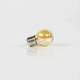 Lichtbron LED [G45] filament bol Ø4,5cm / Amber glas