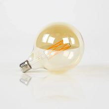 Lichtbron LED [G125] filament bol Ø12,5cm / Amber glas