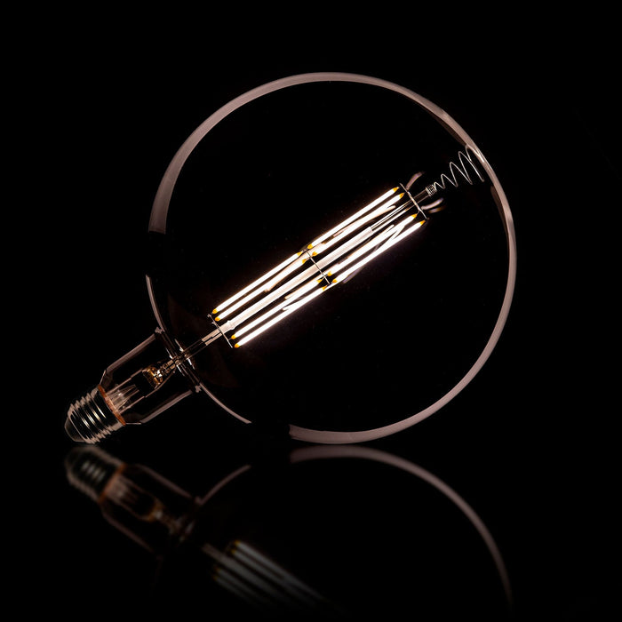 Lichtbron LED [G200] filament bol Ø20 - Smokey grey glass