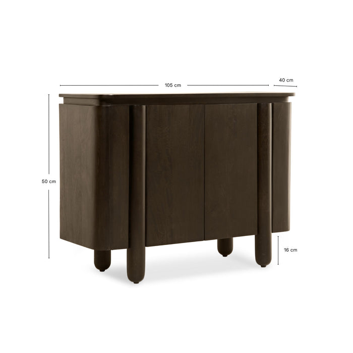 Dressoir Rondo | Donkerbruin 105cm