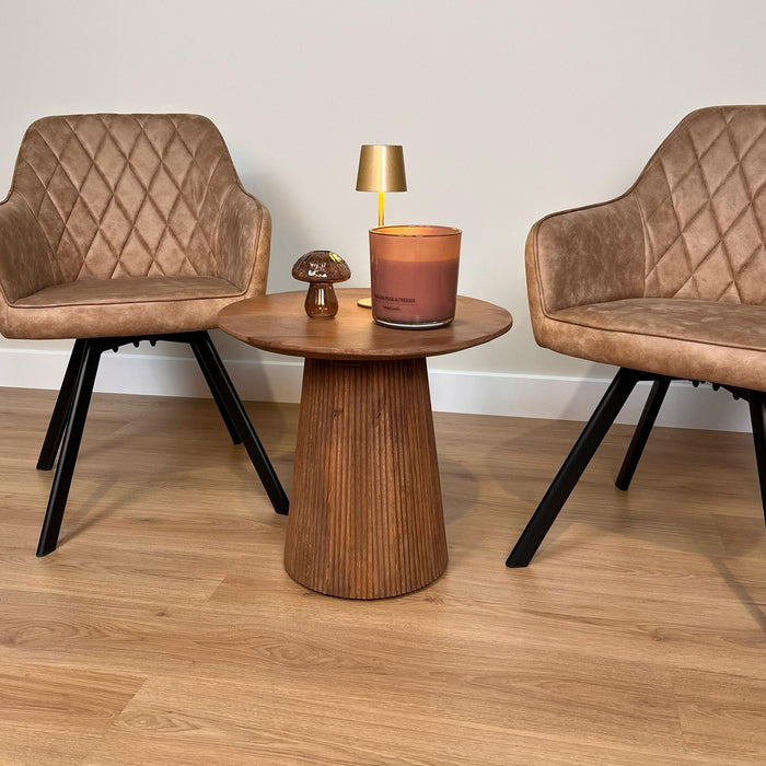 Eetkamerstoel Brione - Microvezel Taupe