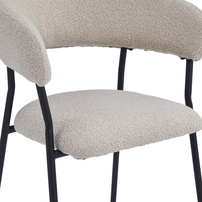 Barkruk Ava – Bouclé Taupe