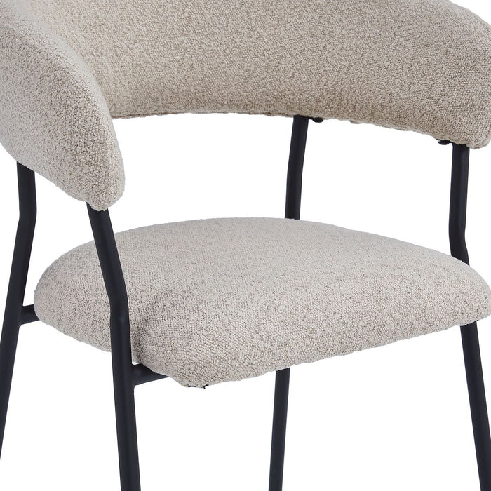 Barkruk Ava – Bouclé Taupe