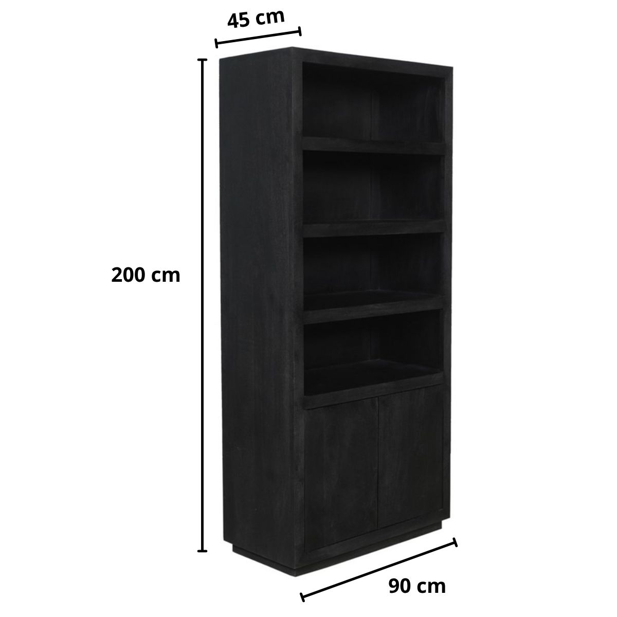 Boekenkast Brussel | Zwart