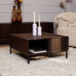 Salontafel Madison Vierkant | Brown 80cm