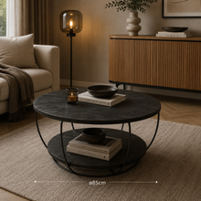 Salontafel Evan Norris | Zwart 85cm