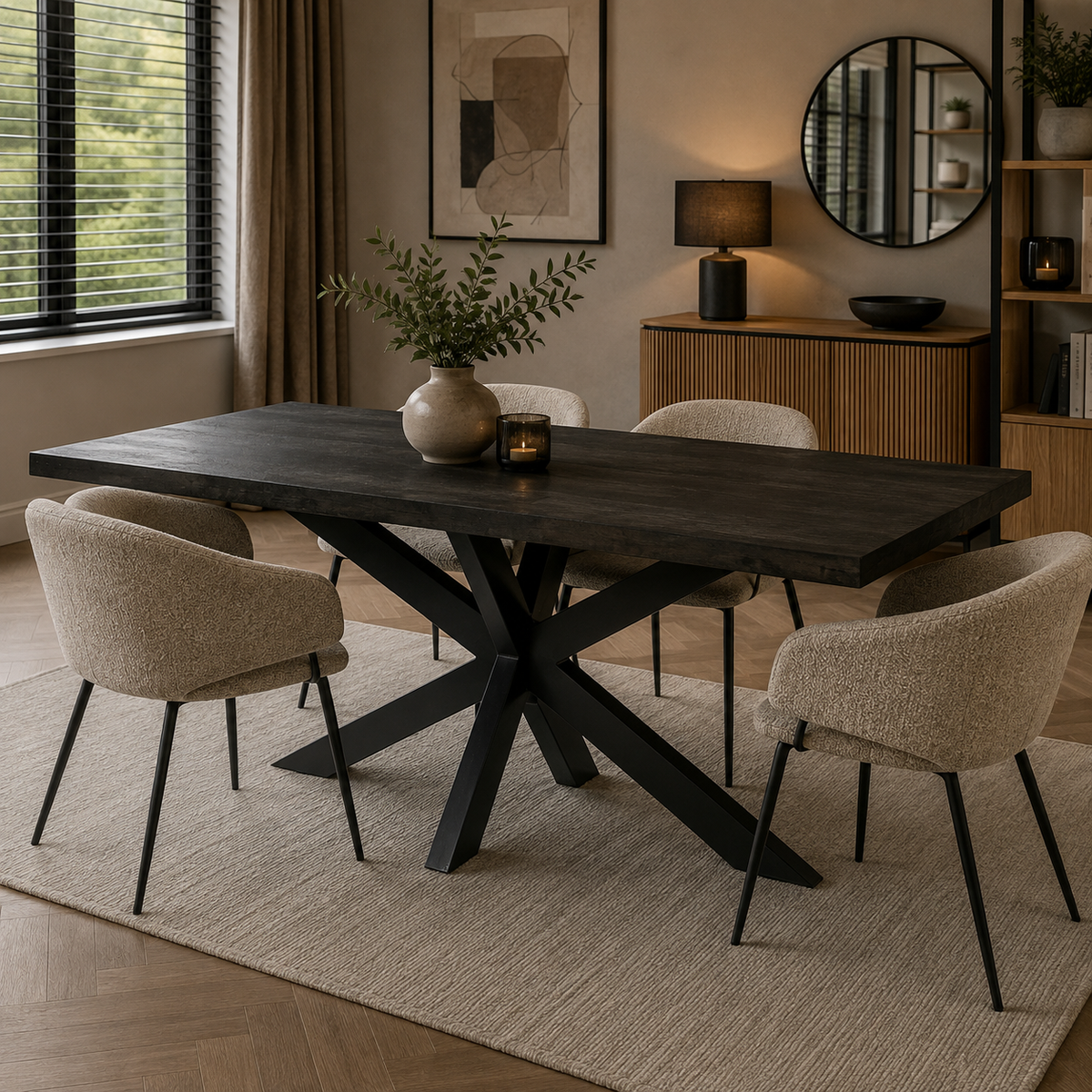 Eettafel Norris Tree Top Spider | Zwart