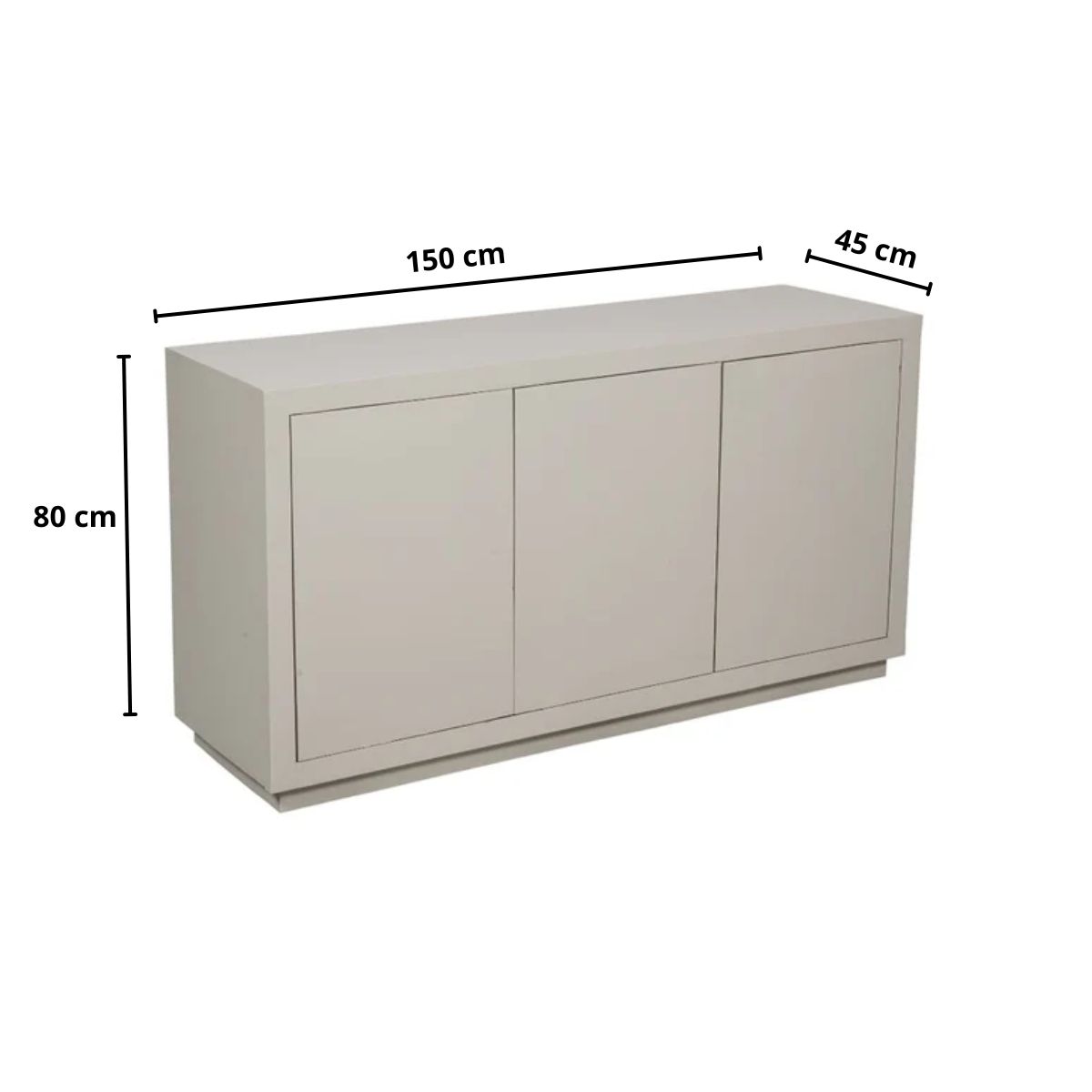 Dressoir Brussel 3 deur | Zand