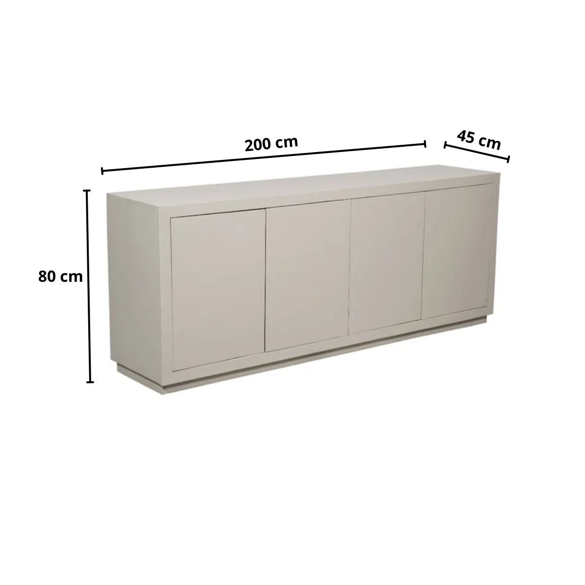 Dressoir Brussel 4 deur | Sand