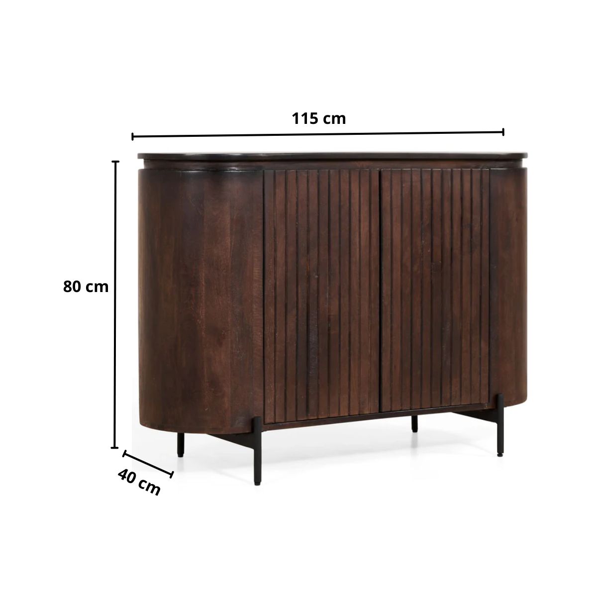 Dressoir Mokka | Donkerbruin