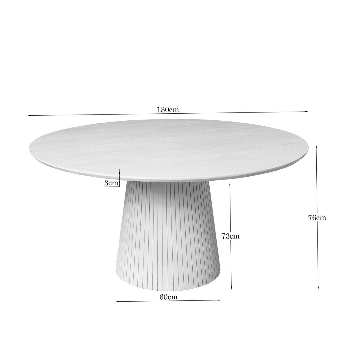 Eettafel Solana Rond | Bruin