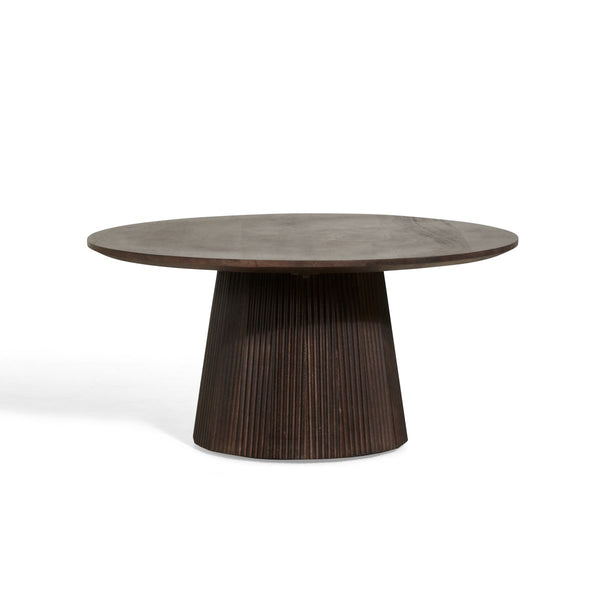 Bijzettafel Mokka | Donkerbruin Ø80cm