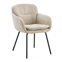Eetkamerstoel Livia - Stof Naturel Taupe