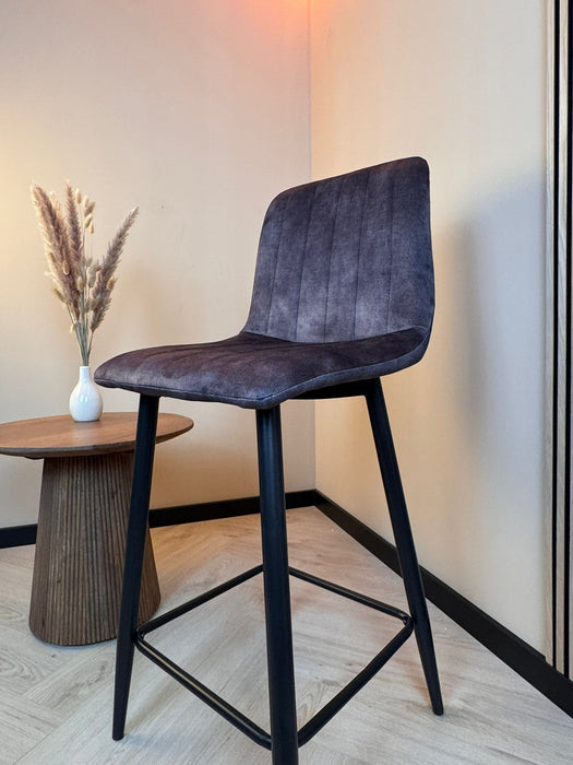 Barkruk Jax – Velvet Antraciet