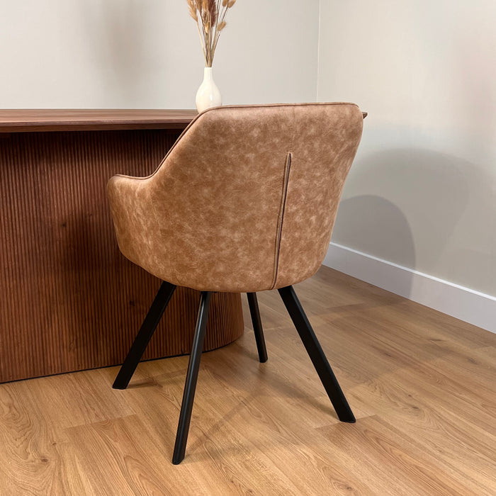 Eetkamerstoel Brione - Microvezel Taupe