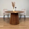 Eettafel Mokka Rond | Lichtbruin