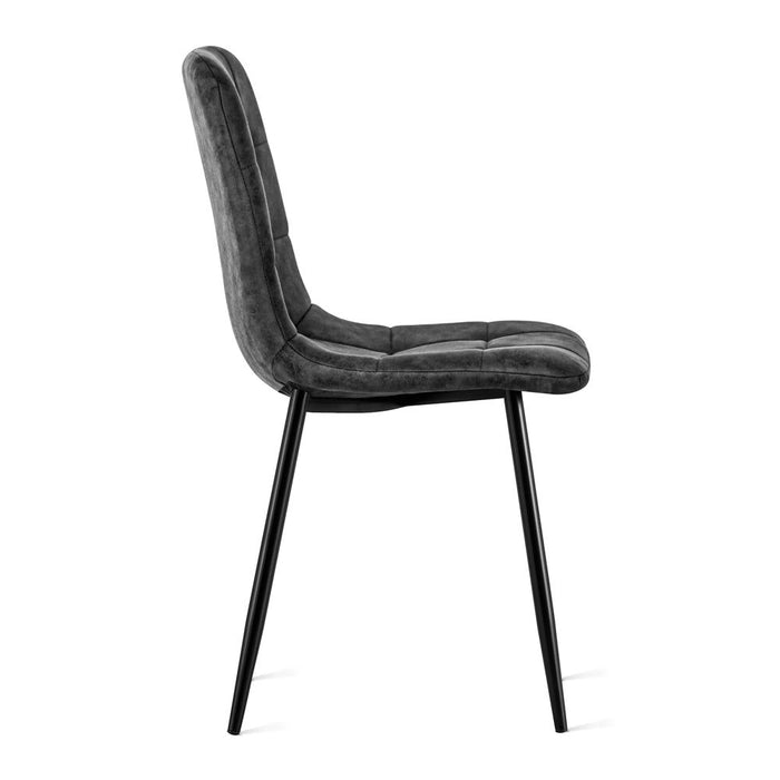 Eetkamerstoel Yerevan – Microleder Antraciet
