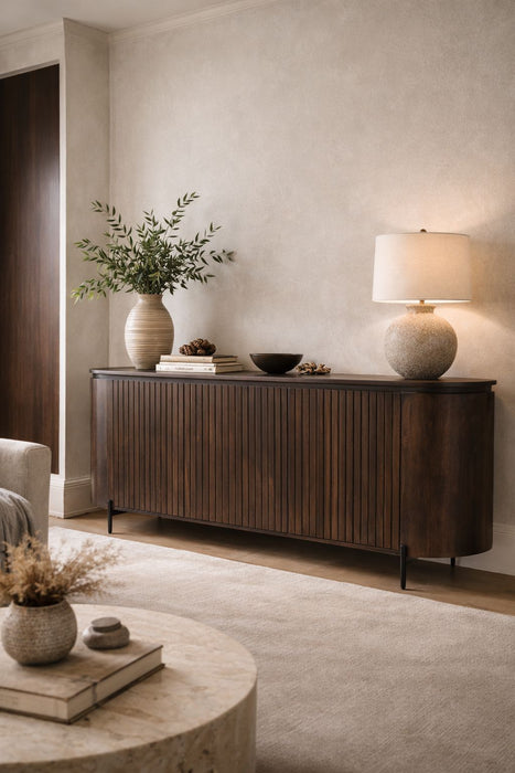 Dressoir Mokka | Donkerbruin 180cm