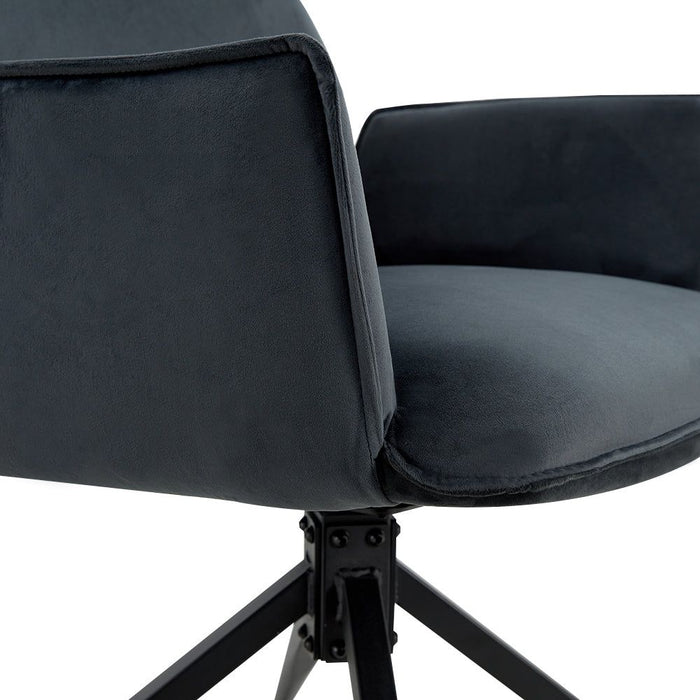 Eetkamerstoel Jill – Velvet Antraciet