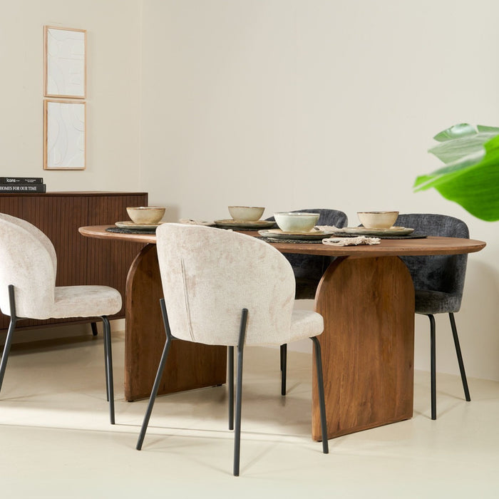 Eettafel Bella Naturel – 180cm | Ovaal