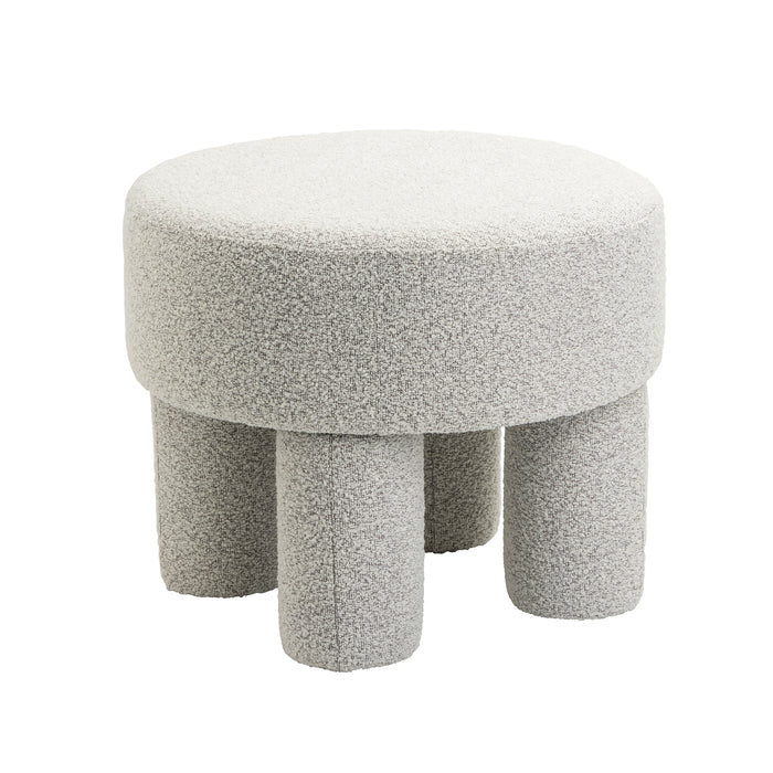 Poef Demi – Bouclé Naturel