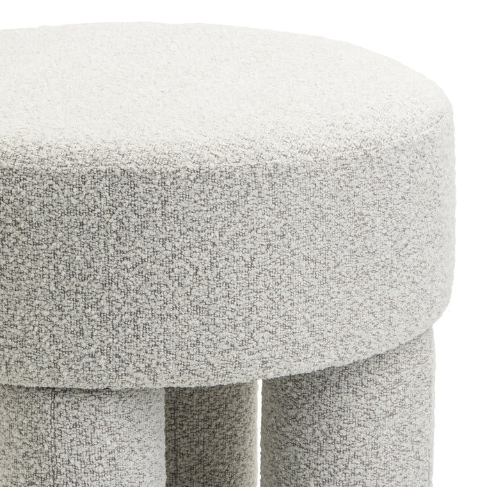 Poef Demi – Bouclé Naturel