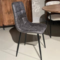 Eetkamerstoel Yerevan – Microleder Antraciet