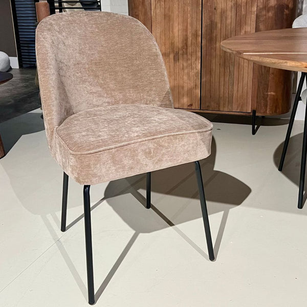 Eetkamerstoel Mona - Velvet Taupe
