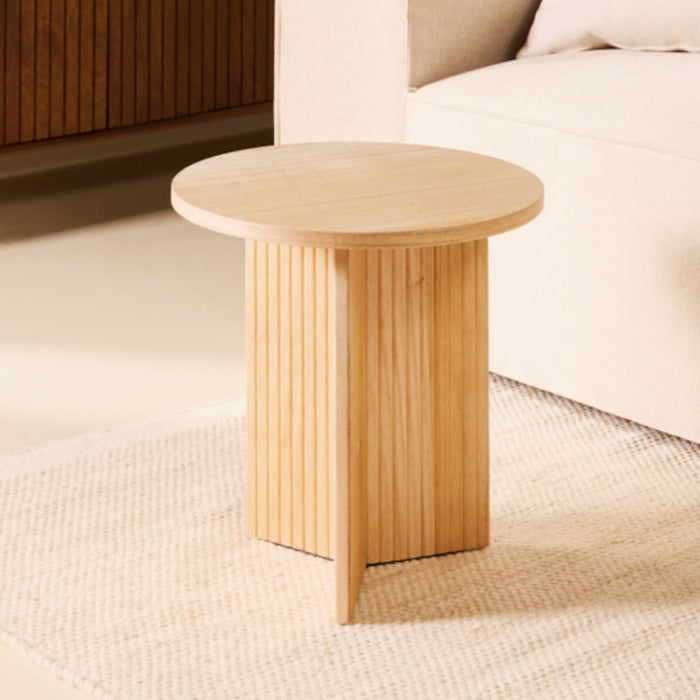 Bijzettafel Kim | Naturel Ø43cm