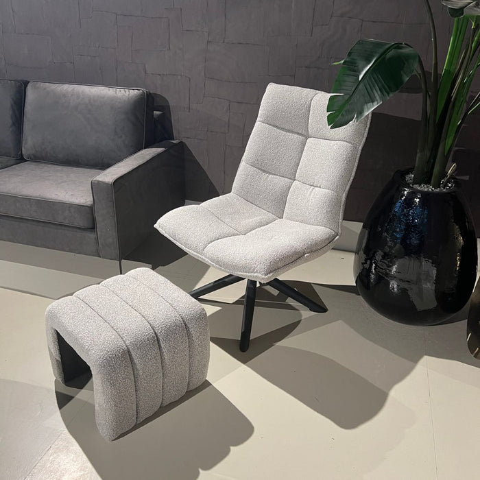 Poef Gigi – Bouclé Naturel
