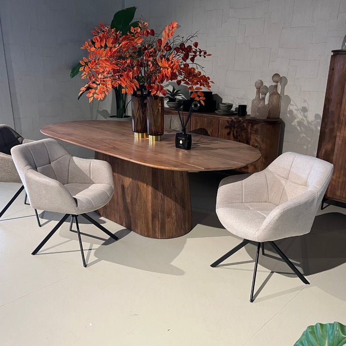 Eetkamerstoel Jesse – Linnen Beige