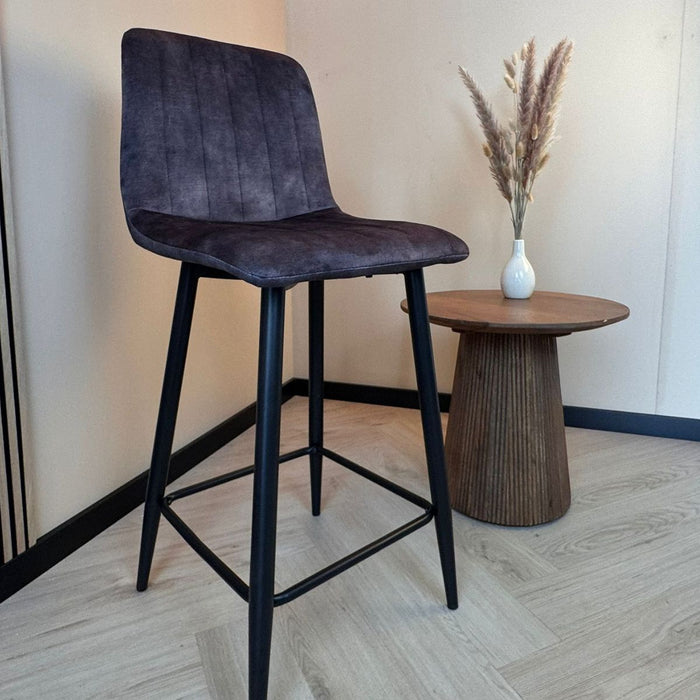 Barkruk Jax – Velvet Antraciet
