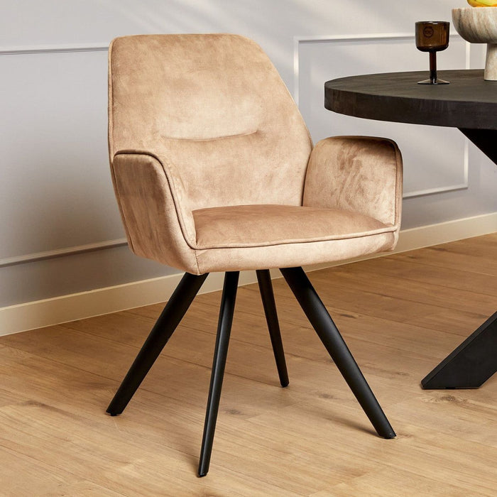 Eetkamerstoel Nova - Velvet Roze