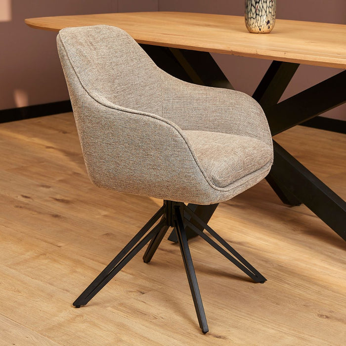 Eetkamerstoel Jens - Stof Taupe