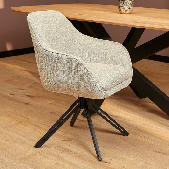 Eetkamerstoel Jens - Stof Beige