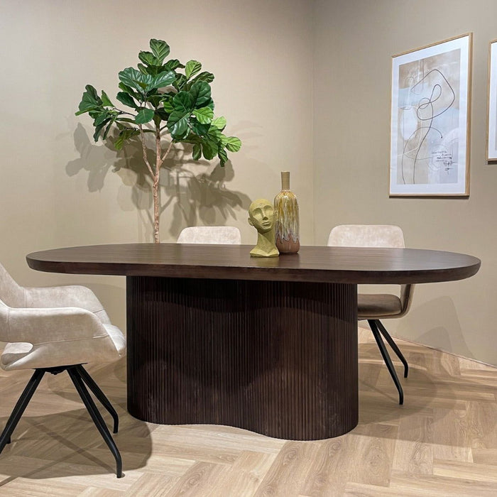 Eettafel Sevilla Brown - 300cm | Ovaal
