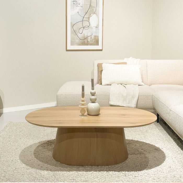 Salontafel Novero | Naturel 120cm Ovaal