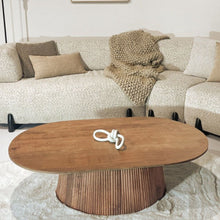 Salontafel Salvator | Lichtbruin 120cm Ovaal