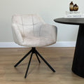 Eetkamerstoel Jesse – Linnen Beige