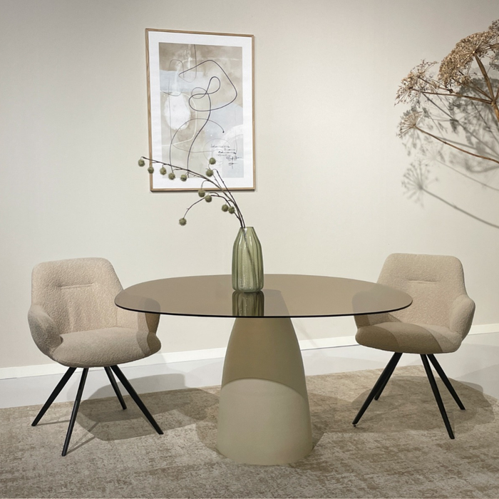 Eetkamertafel Mylon | Crème wit 140cm