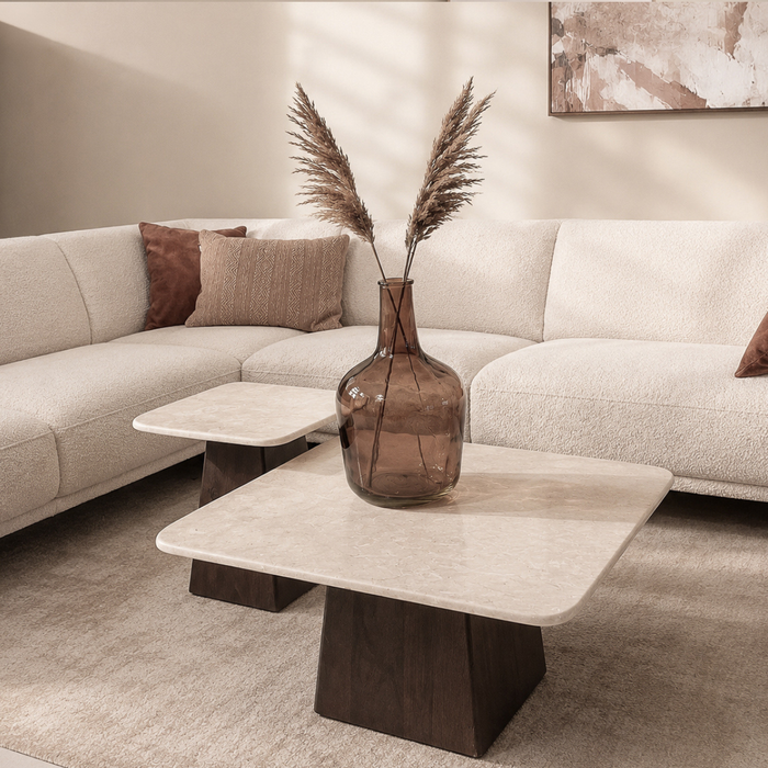 Salontafel Bottecino | Crème wit 75cm