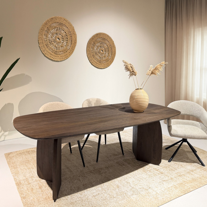Eettafel Trevor | Bruin 220cm